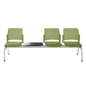 RE-574M/N Banca Rewind 3 Plazas con Mesa (pintada)